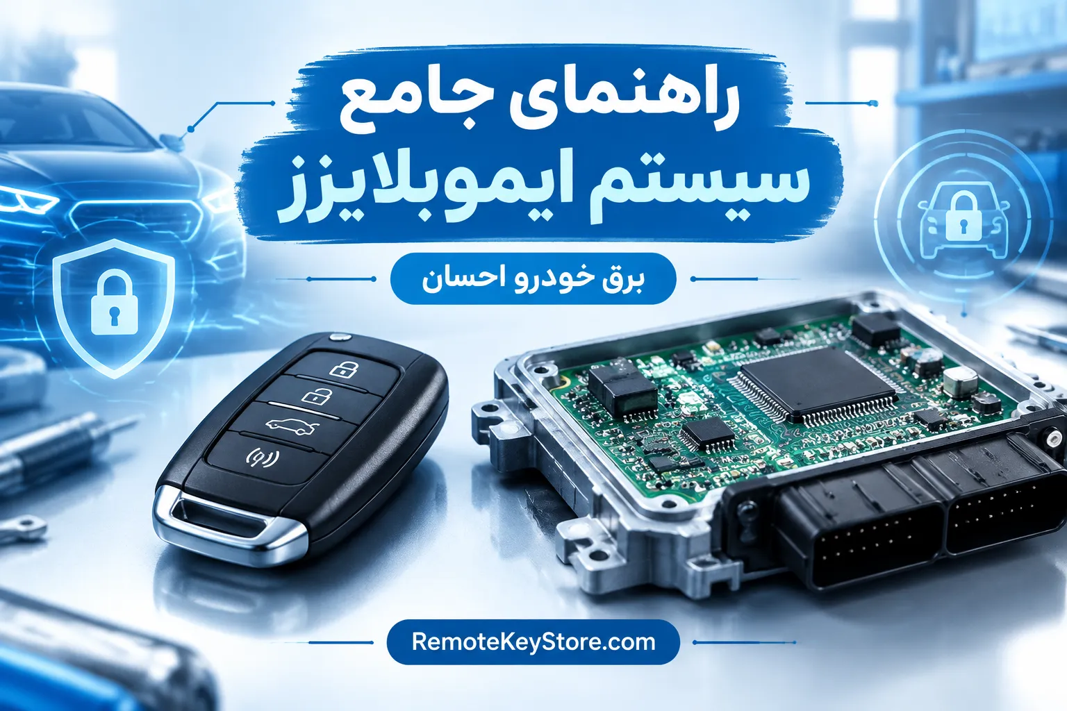 سیستم ایموبلایزر خودرو چیست؟ راهنمای جامع معماری ضدسرقت، نحوه کارکرد و عیب‌یابی تخصصی